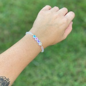 Custom Stretch Name Bracelet Set